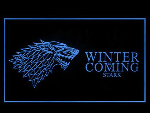 Game of Thrones Stark Winter is Coming 2 LED Neon Sign